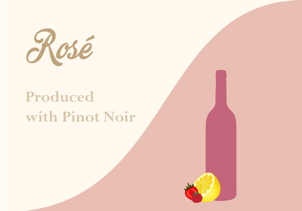 Rosé made with Pinot Noir