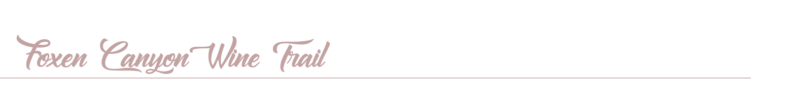 Foxen Canyon Wine Trail