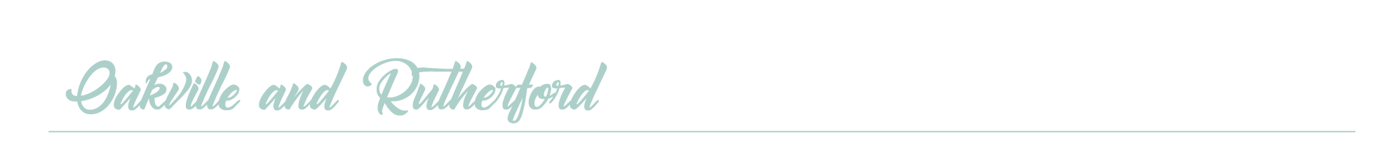 Oakville and Rutherford