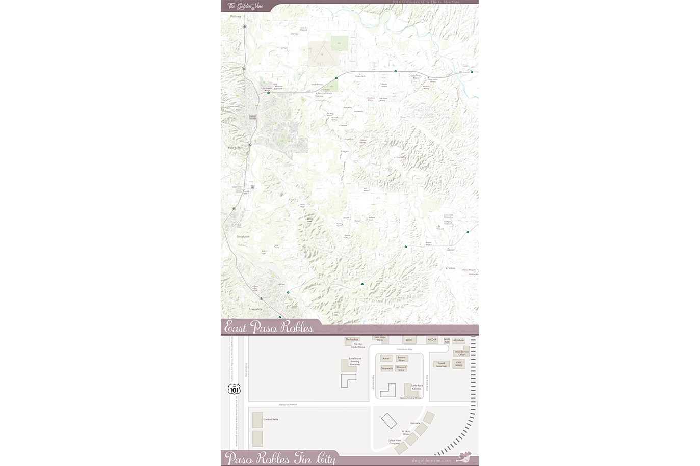 Paso Robles East Map